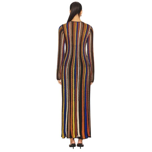 Ulla Johnson Albie Knit Long Sleeve Dress in Zoisite Small New Womens Maxi Gown - Picture 4 of 17